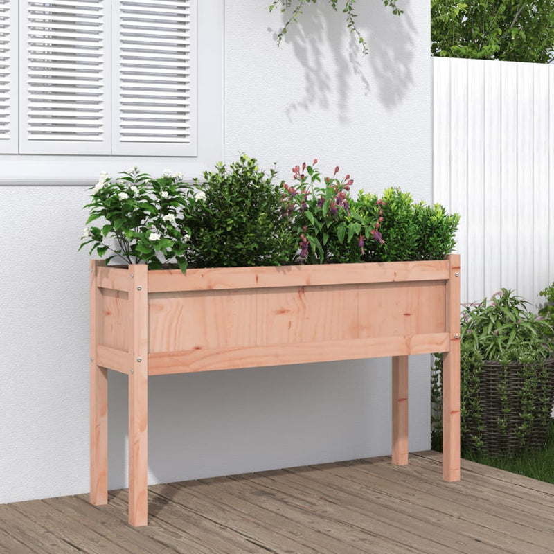 Load image into Gallery viewer, Vidaxl plantenbak met poten 110x31x70 cm massief douglashout