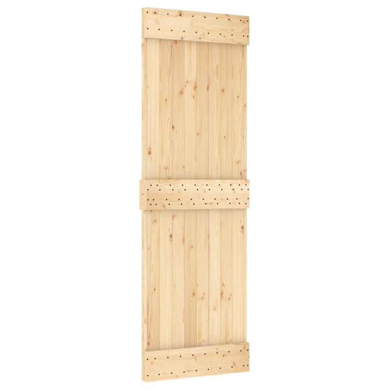 Load image into Gallery viewer, VidaXL Schuifdeur met beslag 70x210 cm massief grenenhout