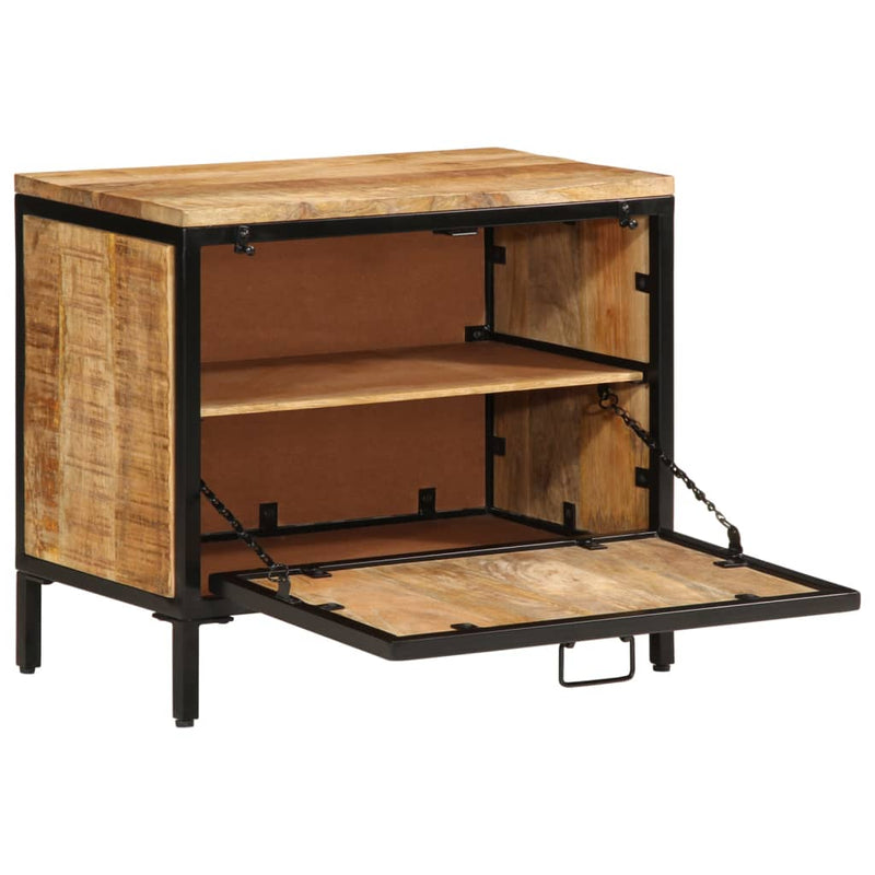 Load image into Gallery viewer, Vidaxl schoenenkast 60x35x53 cm massief ruw mangohout