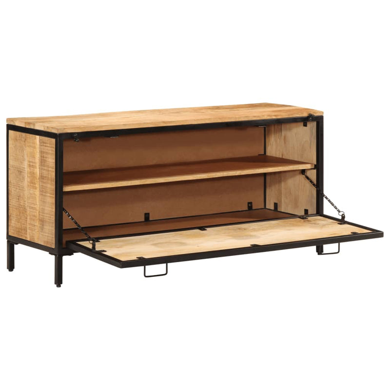 Load image into Gallery viewer, VidaXL Schoenenkast 110x35x53 cm massief ruw mangohout