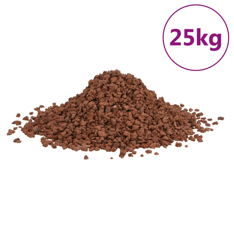 Load image into Gallery viewer, Vidaxl lavastenen 25 kg 5-8 mm rood