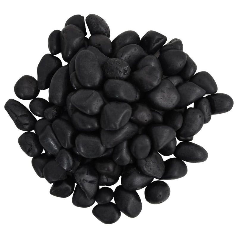 Load image into Gallery viewer, Vidaxl kiezelstenen gepolijst 2-5 cm 10 kg zwart
