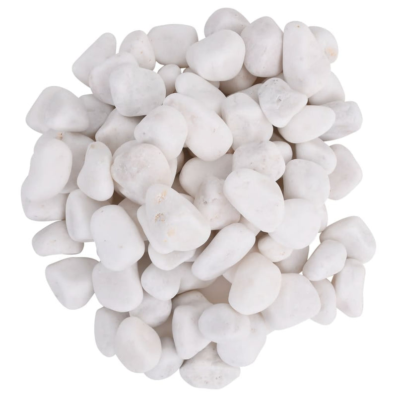 Laden Sie das Bild in Galerie -Viewer, Vidaxl kiezelstenen gepolijst 2-5 cm 10 kg wit