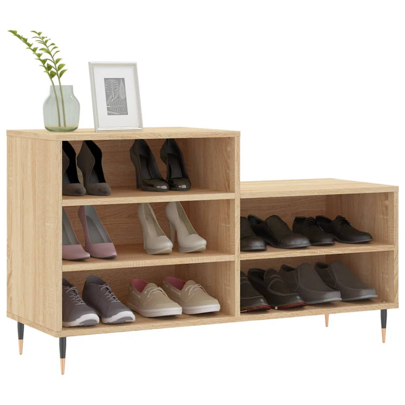 Load image into Gallery viewer, Vidaxl schoenenkast 102x36x60 cm bewerkt hout sonoma eikenkleurig