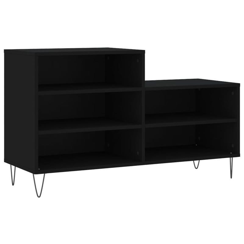 Load image into Gallery viewer, Vidaxl schoenenkast 102x36x60 cm bewerkt hout zwart