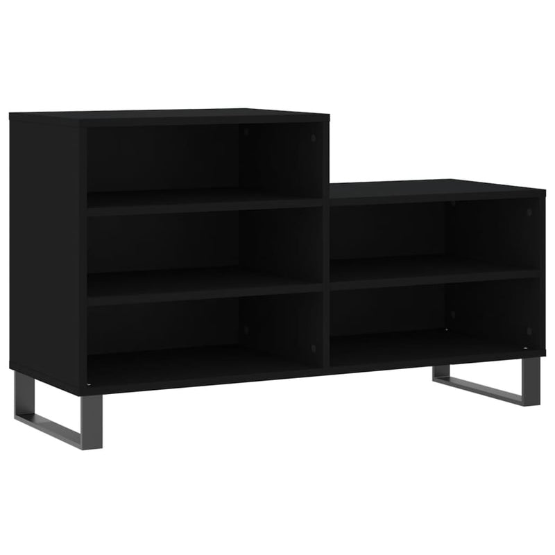 Load image into Gallery viewer, Vidaxl schoenenkast 102x36x60 cm bewerkt hout zwart