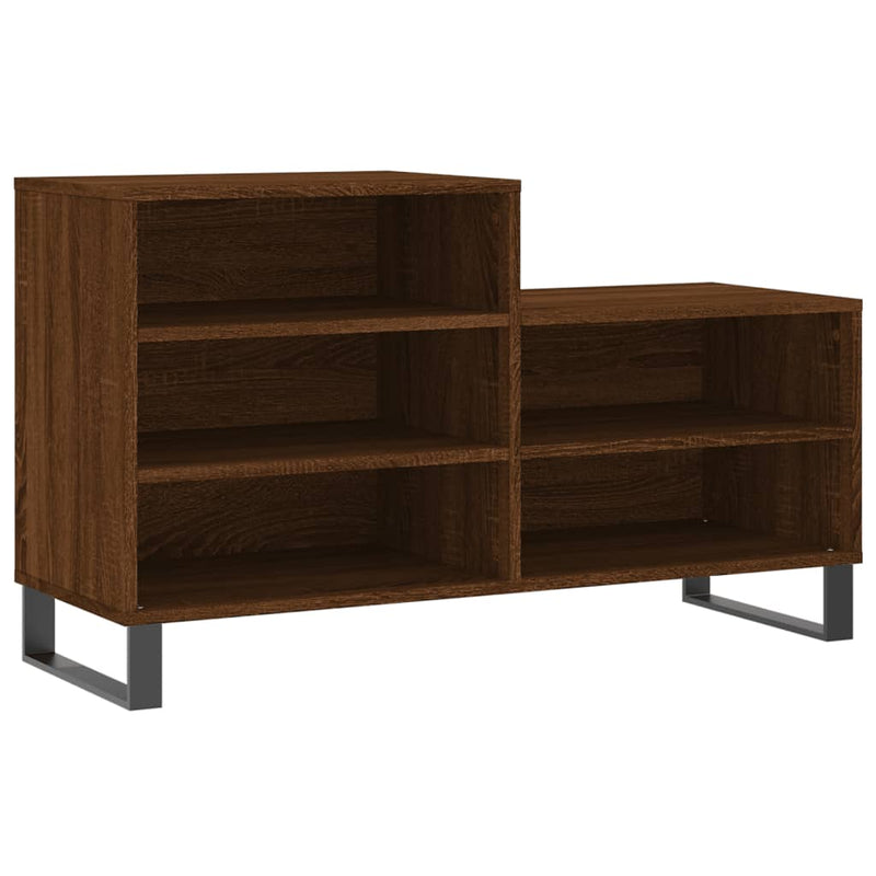 Load image into Gallery viewer, Vidaxl schoenenkast 102x36x60 cm bewerkt hout bruin eikenkleur