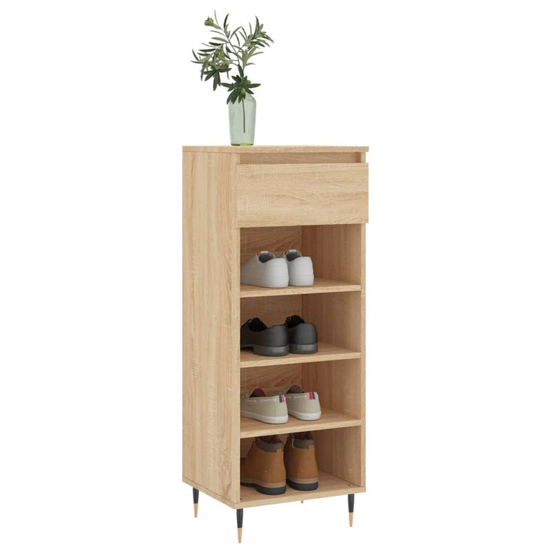 Load image into Gallery viewer, VidaXL Schoenenkast 40x36x105 cm bewerkt hout sonoma eikenkleurig