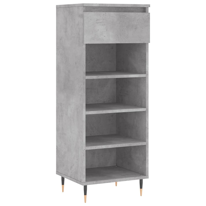 Load image into Gallery viewer, Vidaxl schoenenkast 40x36x105 cm bewerkt hout betongrijs