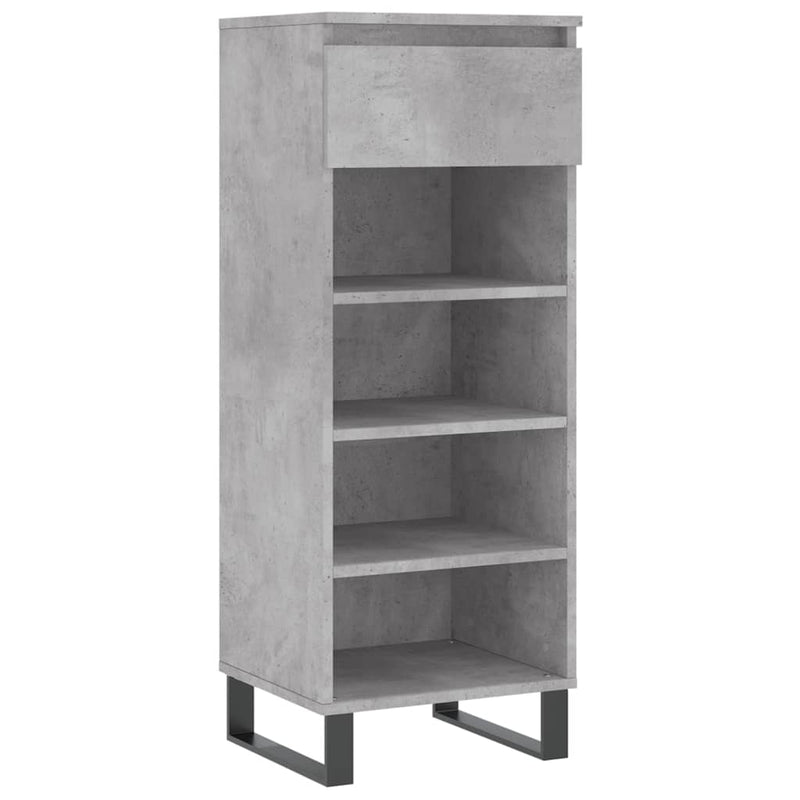 Afbeelding laden in galerijviewer, Vidaxl schoenenkast 40x36x105 cm bewerkt hout betongrijs