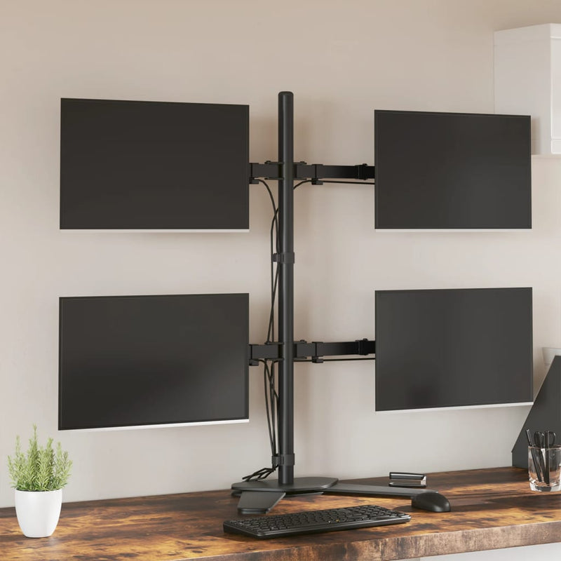 Load image into Gallery viewer, Vidaxl monitorbeugel vesa 75 100 mm zwart staal