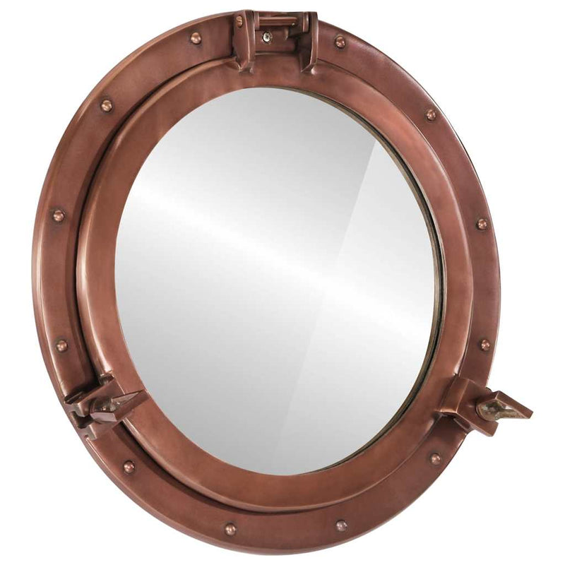 Chargez l'image dans la visionneuse de la galerie, Vidaxl wandspiegel patrijspoort ø50 cm aluminium en glas