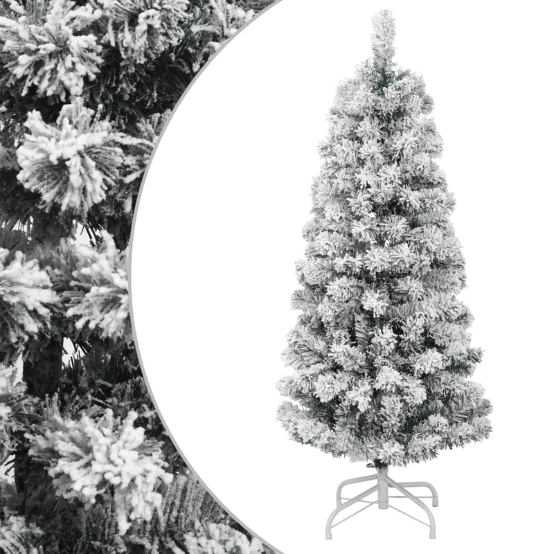 Load image into Gallery viewer, Vidaxl kunstkerstboom met scharnieren en sneeuw 120 cm