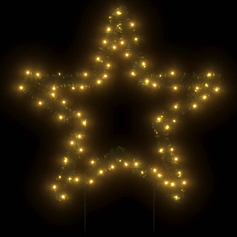 Load image into Gallery viewer, Vidaxl kerstverlichting ster met grondpinnen 80 led's 60 cm