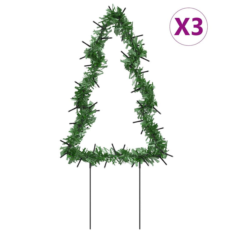 Load image into Gallery viewer, Vidaxl kerstverlichting kerstboom 3 st met grondpinnen 50 led's 30 cm