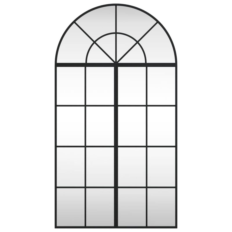 Load image into Gallery viewer, Vidaxl wandspiegel boog 60x110 cm ijzer zwart