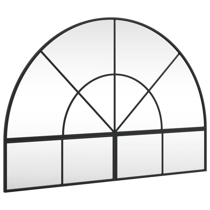 Load image into Gallery viewer, VidaXL Wandspiegel boog 100x70 cm ijzer zwart