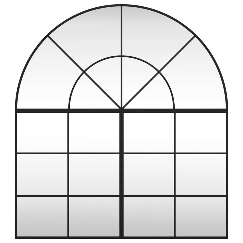 Load image into Gallery viewer, Vidaxl wandspiegel boog 100x110 cm ijzer zwart
