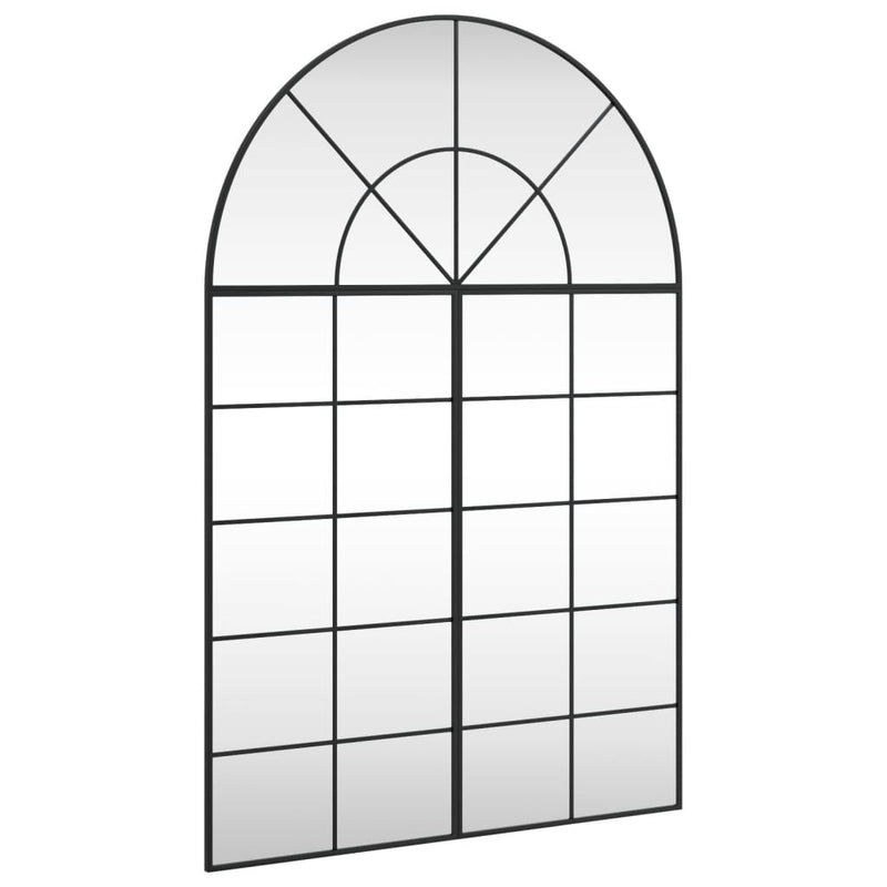 Load image into Gallery viewer, Vidaxl wandspiegel boog 100x150 cm ijzer zwart