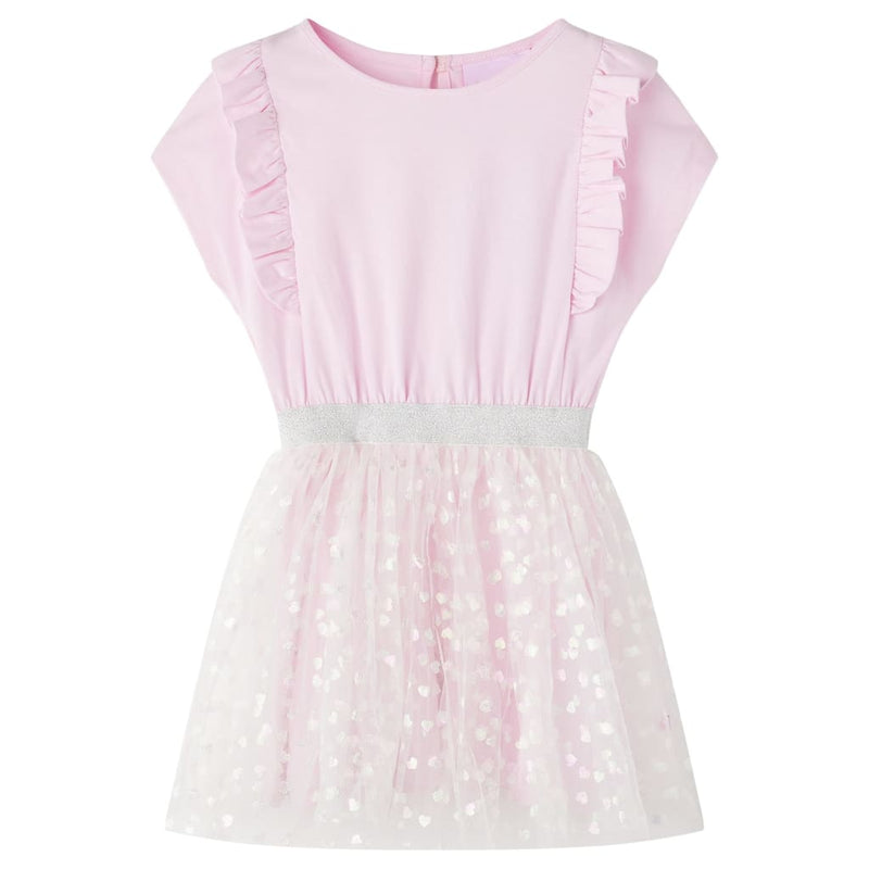 ギャラリービューアに画像をロードする, Vidaxl kinderjurk met ruches 116 lichtroze