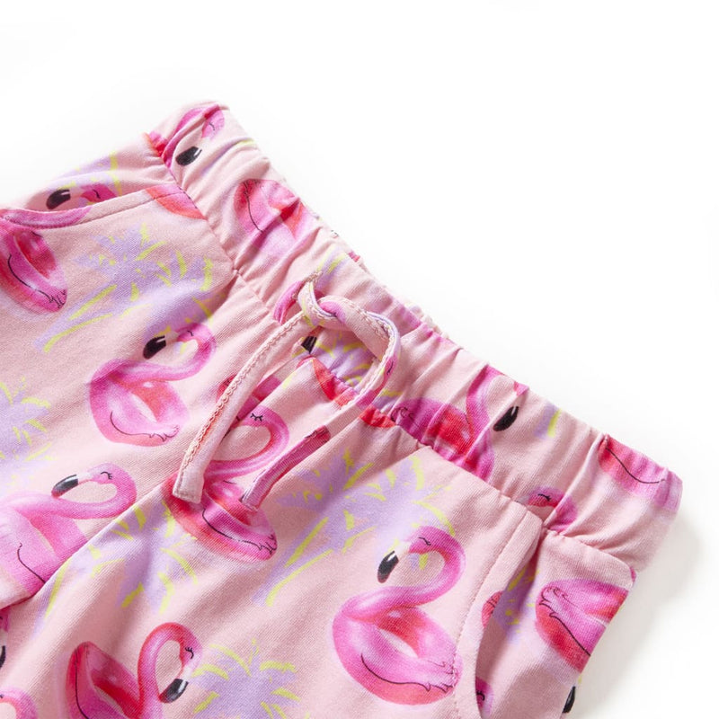 Load image into Gallery viewer, Vidaxl kindershorts met trekkoord 128 lichtroze