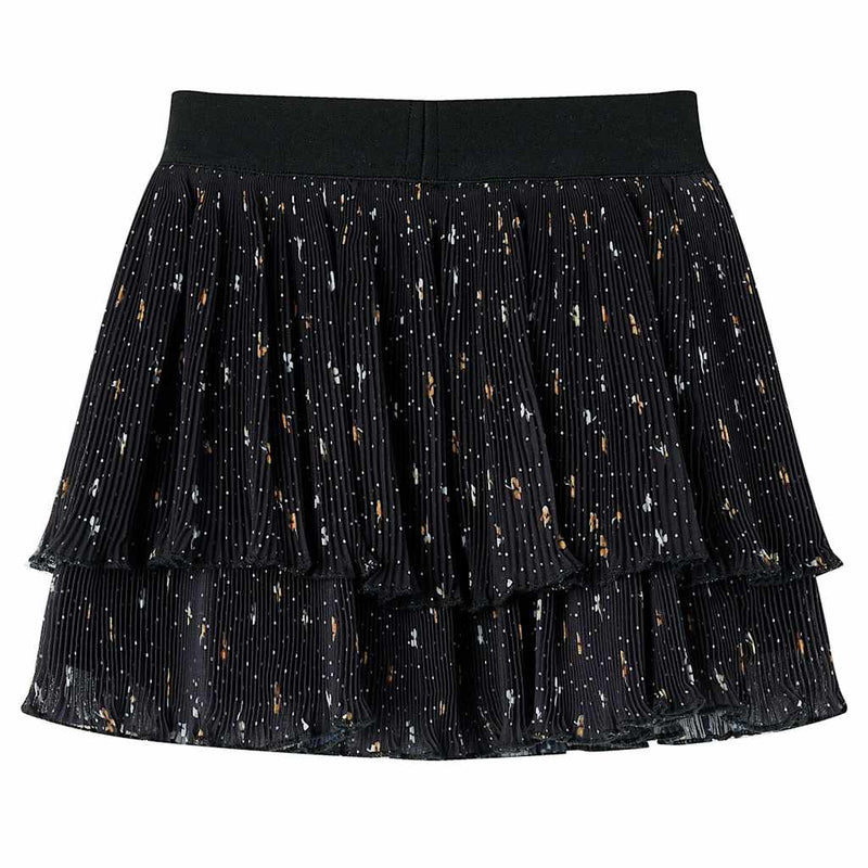 Load image into Gallery viewer, VidaXL Kinderrokje met gelaagde ruches 104 zwart