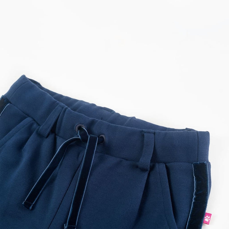 Load image into Gallery viewer, Vidaxl kinderbroek met zwarte bies 104 marineblauw