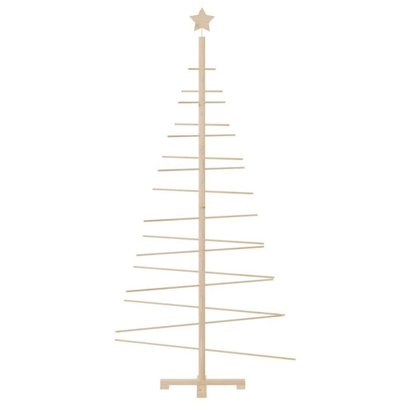 Cargue la imagen en el visor de la galería, Vidaxl kerstdecoratie kerstboom 180 cm massief grenenhout