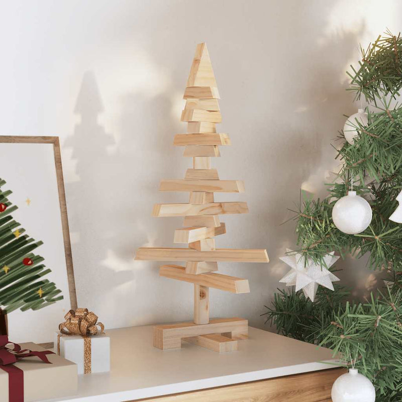 Load image into Gallery viewer, Vidaxl kerstdecoratie kerstboom 60 cm massief grenenhout