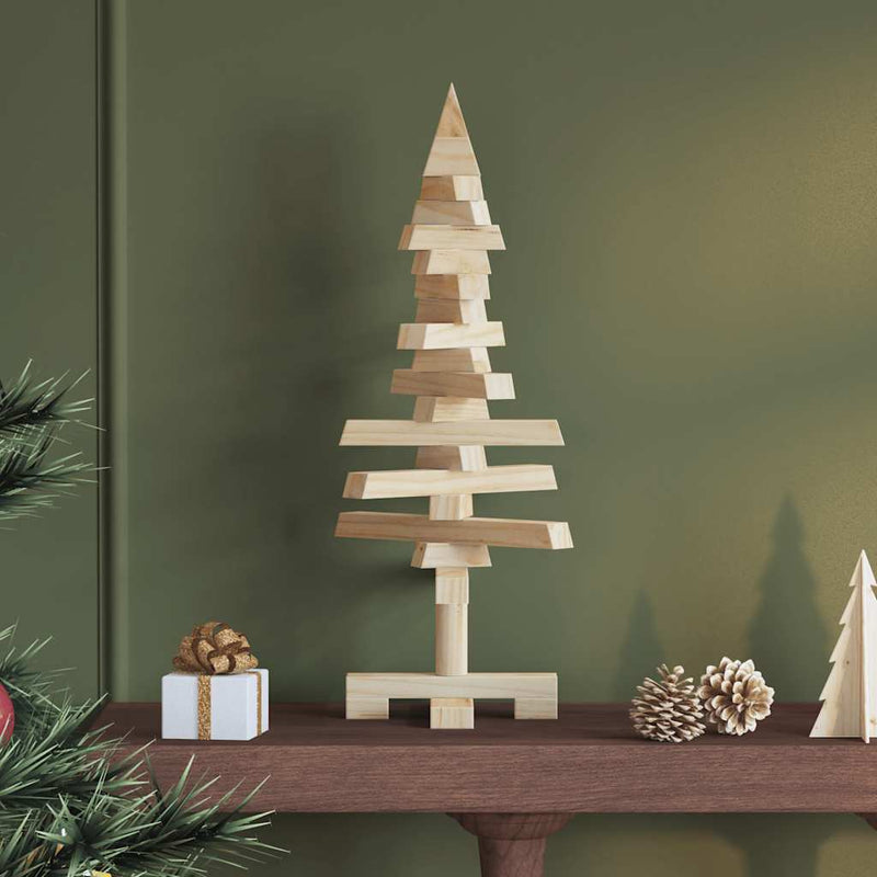 Load image into Gallery viewer, Vidaxl kerstdecoratie kerstboom 60 cm massief grenenhout