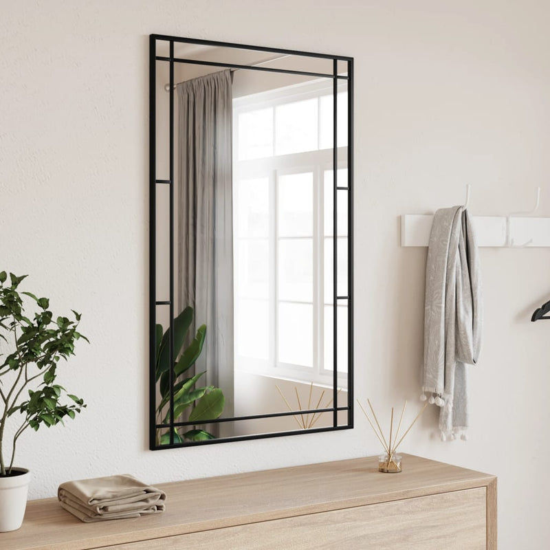 Load image into Gallery viewer, Vidaxl wandspiegel rechthoekig 60x100 cm ijzer zwart
