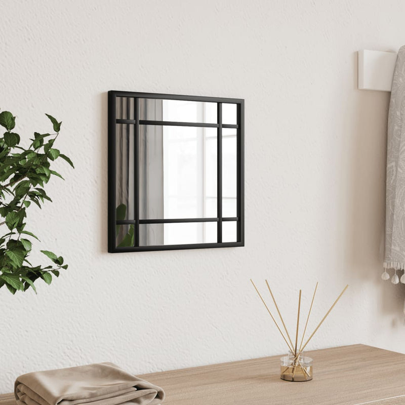 Load image into Gallery viewer, Vidaxl wandspiegel vierkant 30x30 cm ijzer zwart