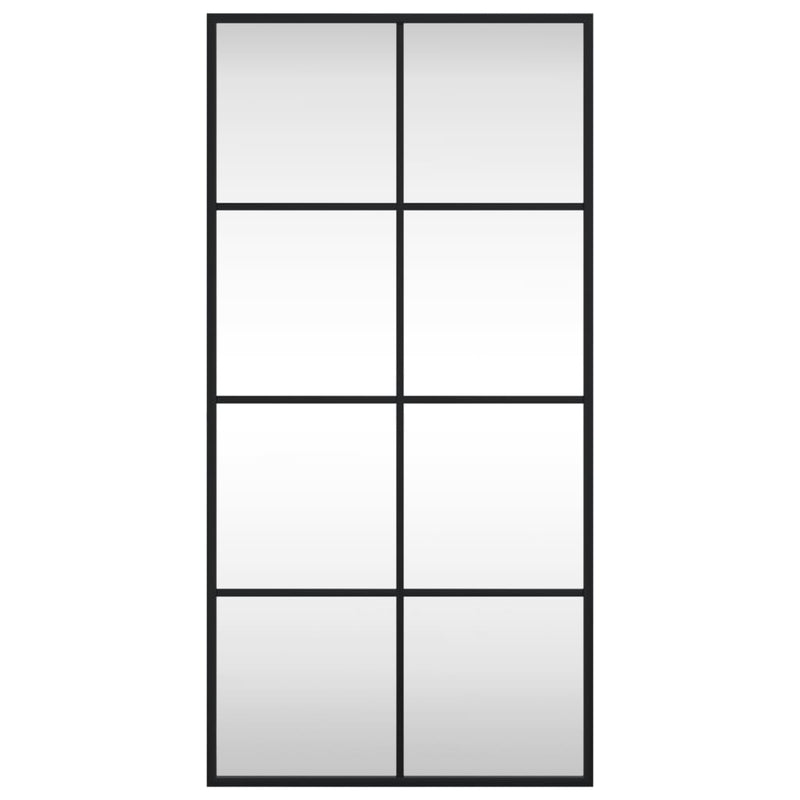 Load image into Gallery viewer, Vidaxl wandspiegel rechthoekig 40x80 cm ijzer zwart
