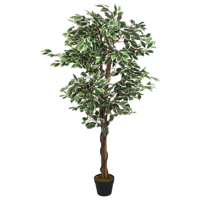 Load image into Gallery viewer, Vidaxl kunstplant ficus 630 bladeren 120 cm groen