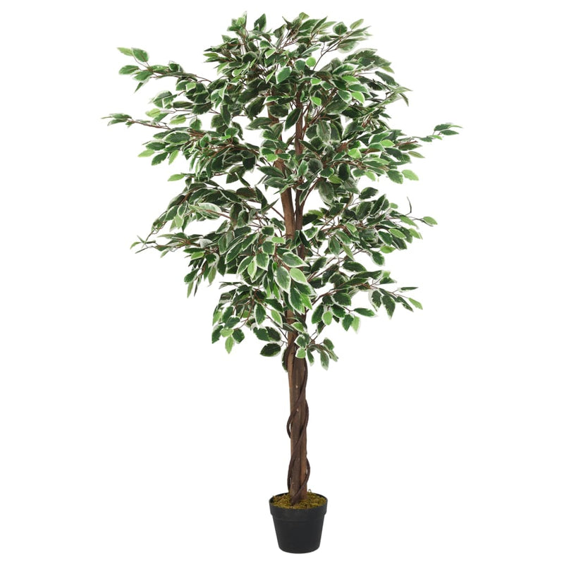 Chargez l'image dans la visionneuse de la galerie, Vidaxl kunstplant ficus 756 bladeren 150 cm groen