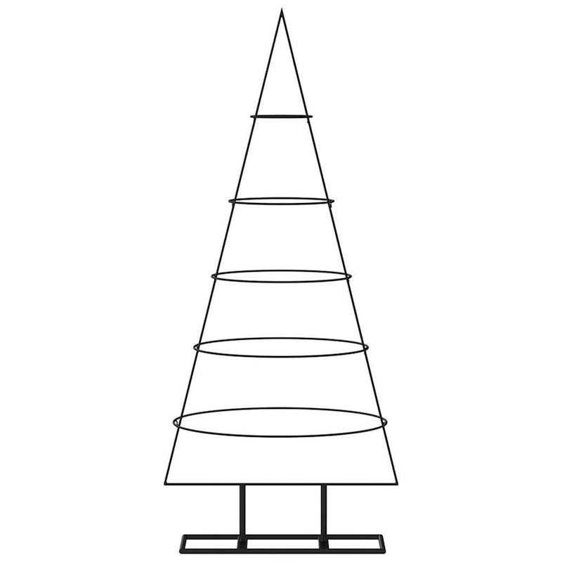 Load image into Gallery viewer, Vidaxl kerstdecoratie kerstboom 125 cm metaal zwart