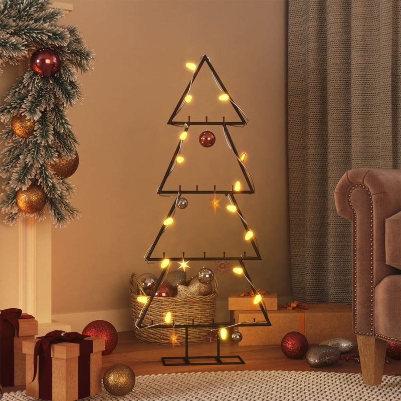 Load image into Gallery viewer, Vidaxl kerstdecoratie kerstboom 90 cm metaal zwart