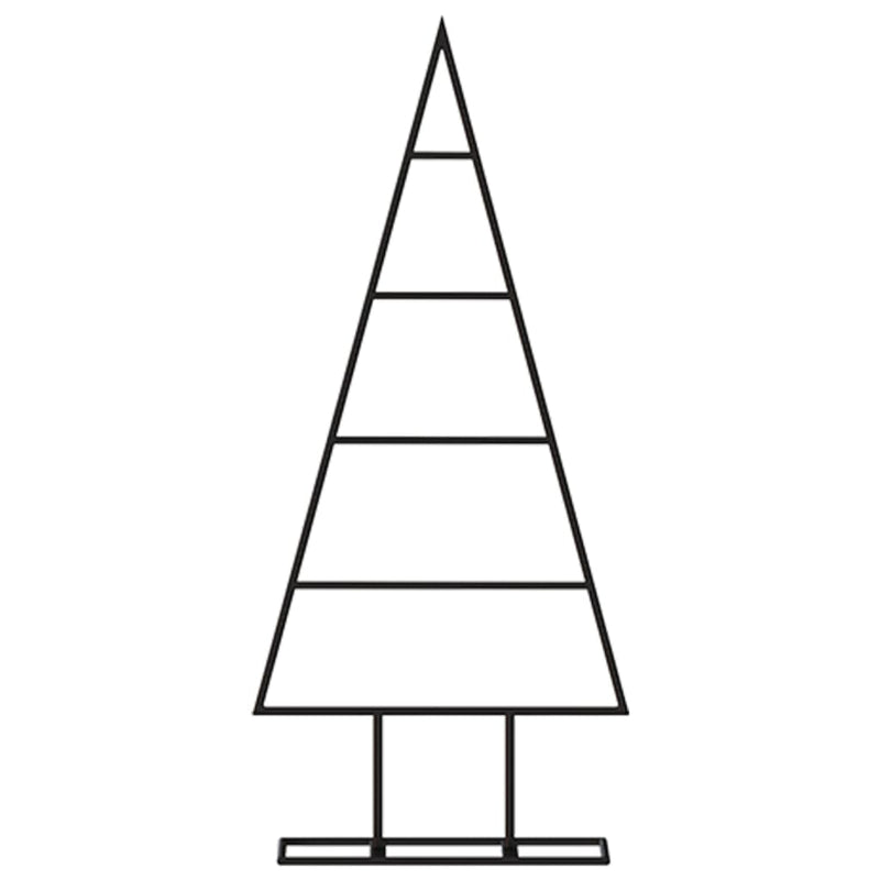 Load image into Gallery viewer, Vidaxl kerstdecoratie kerstboom 60 cm metaal zwart