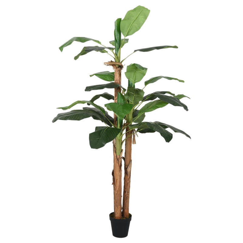 Cargue la imagen en el visor de la galería, Vidaxl kunstplant bananenboom 22 bladeren 200 cm groen