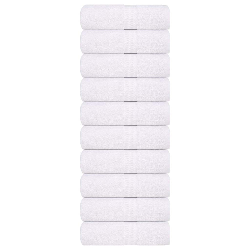 Load image into Gallery viewer, Vidaxl washandjes 10 stuks frogn wit 30x30 cm 100% katoen