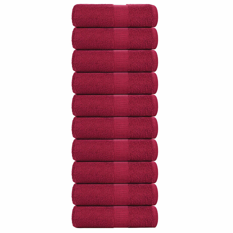 Load image into Gallery viewer, Vidaxl gastendoekjes frogn 10 st 30x50 cm 360 g m² bordeaux