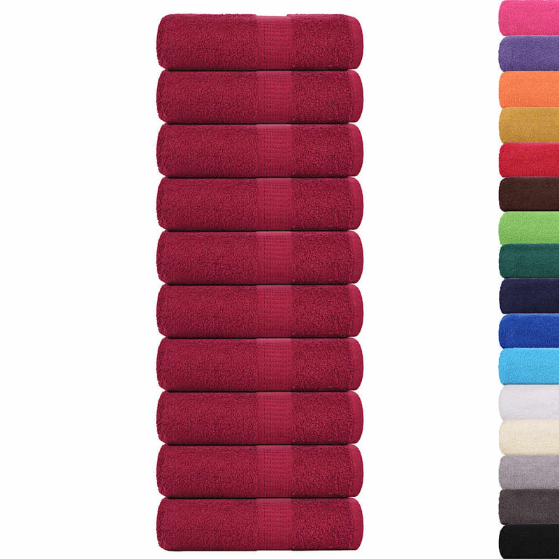 Load image into Gallery viewer, Vidaxl gastendoekjes frogn 10 st 30x50 cm 360 g m² bordeaux