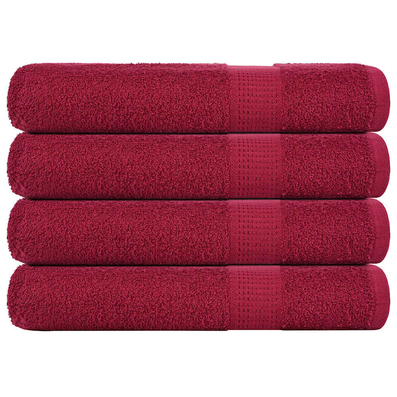 Load image into Gallery viewer, Vidaxl handdoeken frogn 4 st 100x200 cm 360 g m² bordeaux
