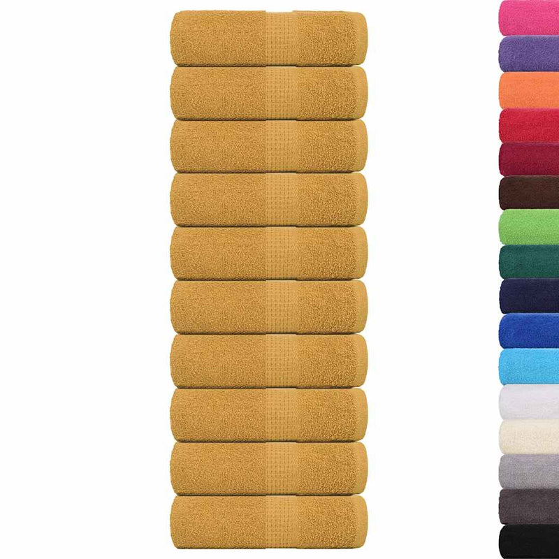 Load image into Gallery viewer, Vidaxl gastendoekjes frogn 10 st 30x50 cm 360 g m² goud