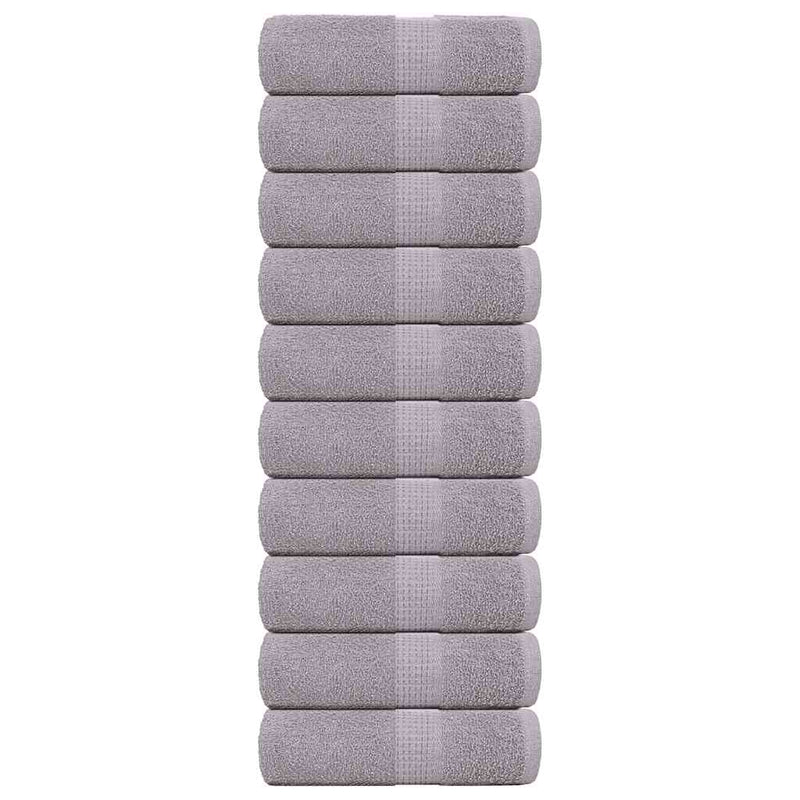 Load image into Gallery viewer, Vidaxl washandjes frogn 10 st 30x30 cm 360 g m² grijs