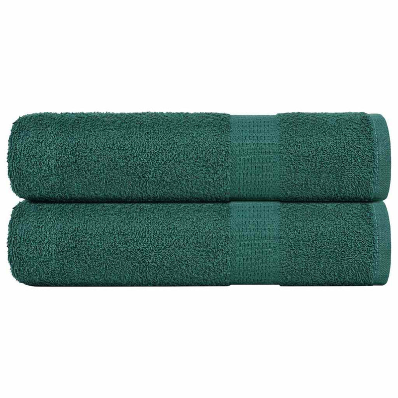 Load image into Gallery viewer, Vidaxl douchehanddoeken frogn 2 st 70x140 cm 360 g m² groen