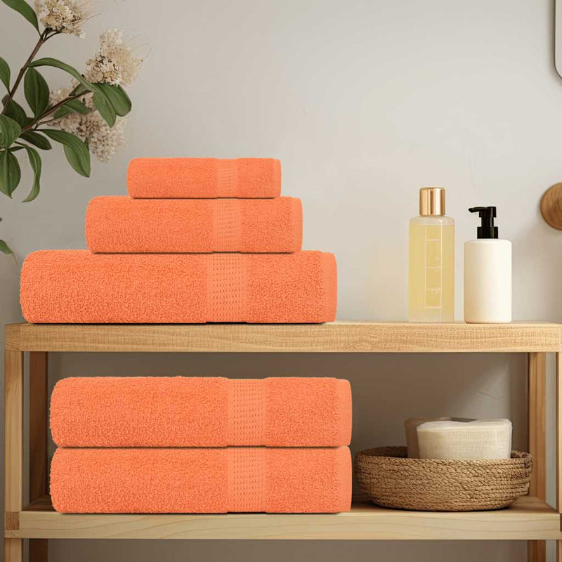 Chargez l'image dans la visionneuse de la galerie, Vidaxl washandjes frogn 4 st 30x30 cm 360 g m² oranje