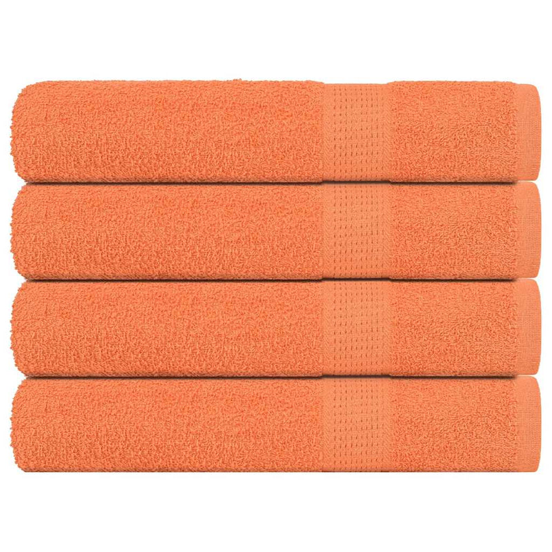 Load image into Gallery viewer, Vidaxl saunahanddoeken frogn 4 st 80x200 cm 360 g m² oranje