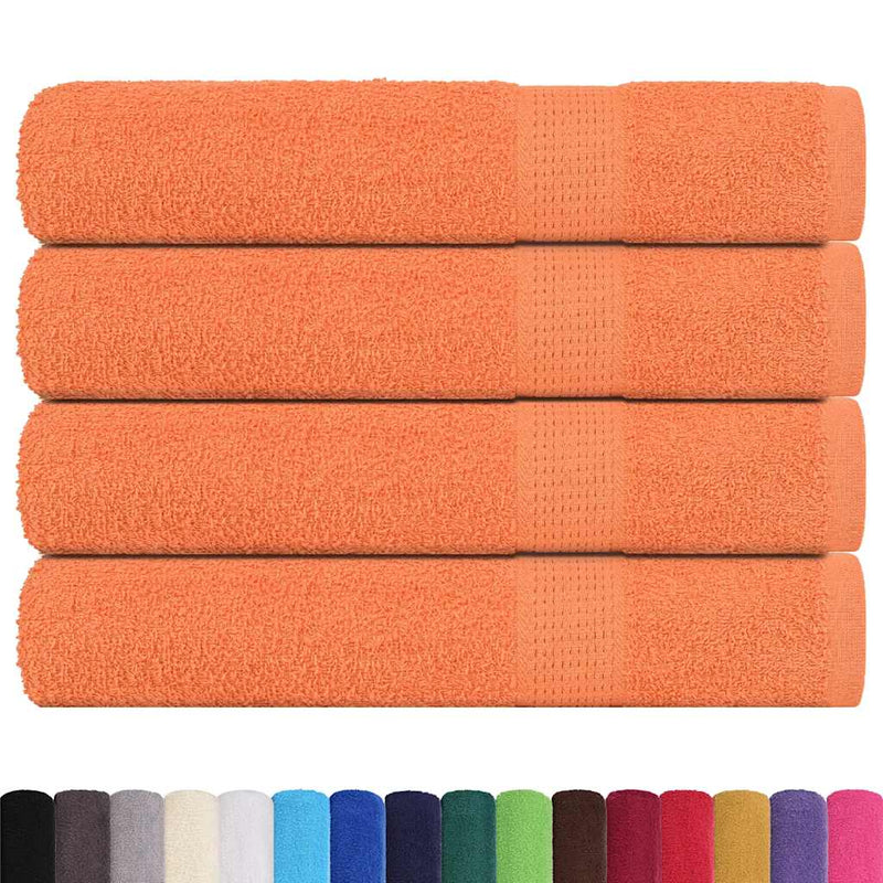 Load image into Gallery viewer, Vidaxl saunahanddoeken frogn 4 st 80x200 cm 360 g m² oranje