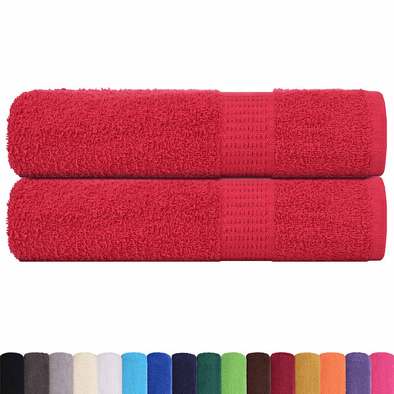 Load image into Gallery viewer, Vidaxl handdoeken frogn 2 st 50x100 cm 360 g m² rood